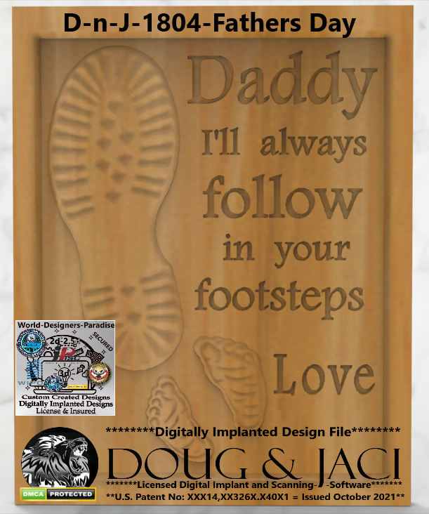 Fathers Day - Daddy - 2 Stl Files