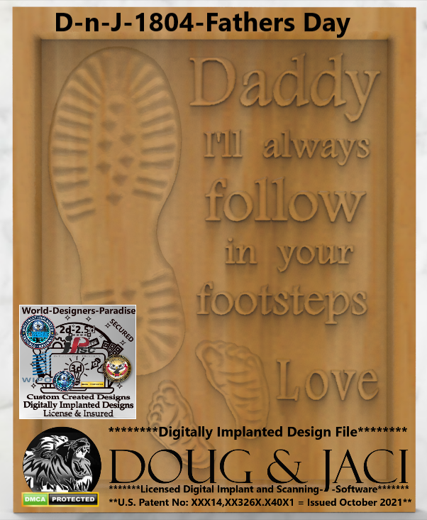 Fathers Day - Daddy - 2 Stl Files