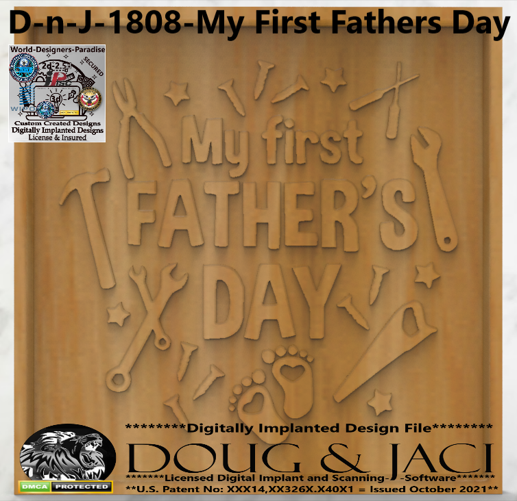 Fathers Day - My First Fathers Day- 2 Stl Files