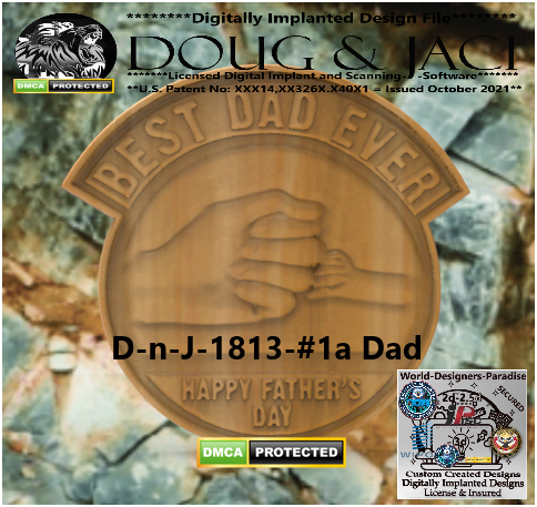 Fathers Day - Best Dad Ever - 2 Stl Files
