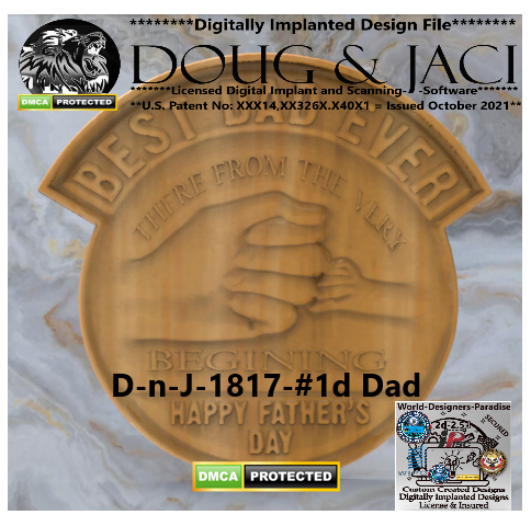 Fathers Day - Best Dad Ever-3 - 2 Stl Files