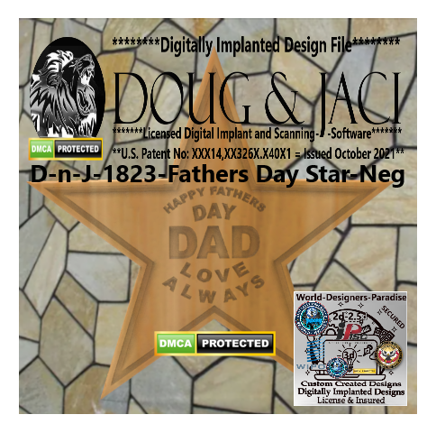 Father's Day Dad – 2 STL CNC Digital Files
