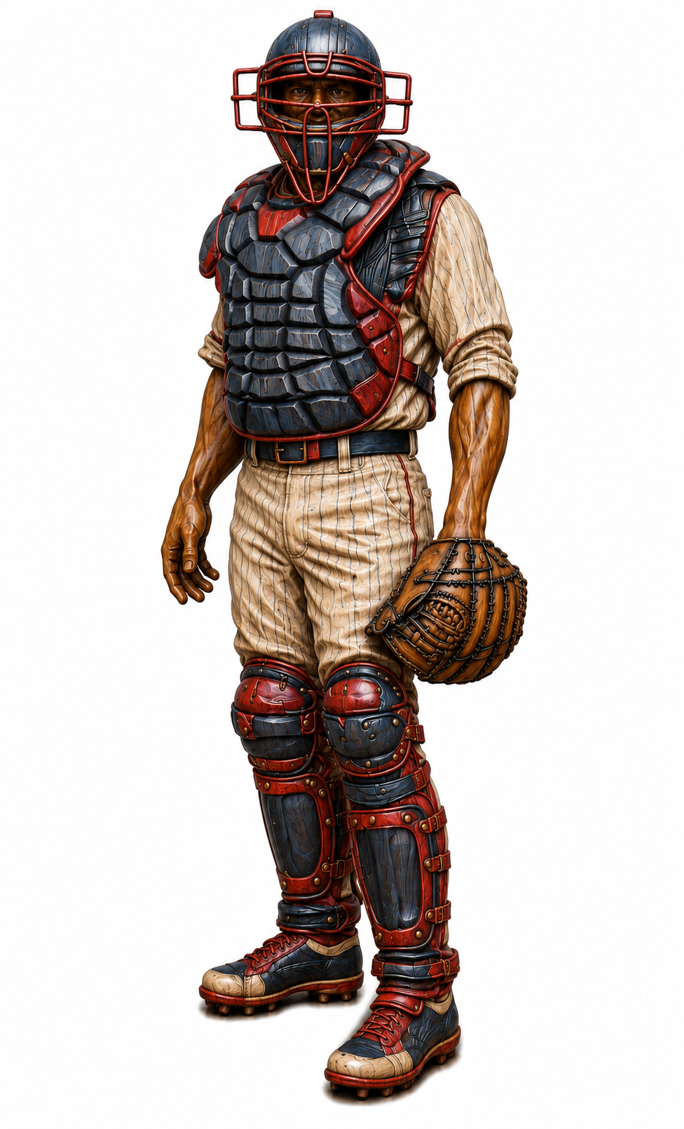 Baseball Catcher 3D STL File – CNC & 3D Print Ready
