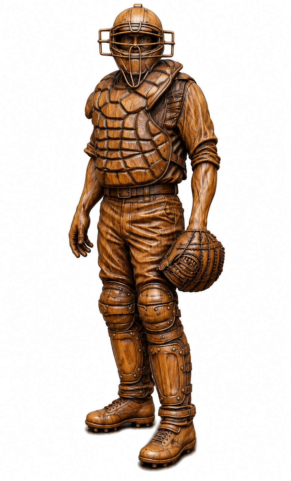 Baseball Catcher 3D STL File – CNC & 3D Print Ready