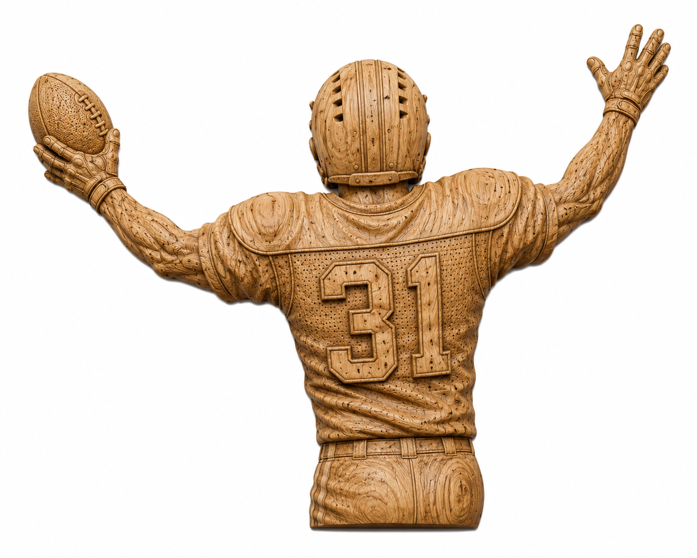 Football Player 3D STL File – CNC & 3D Print Ready