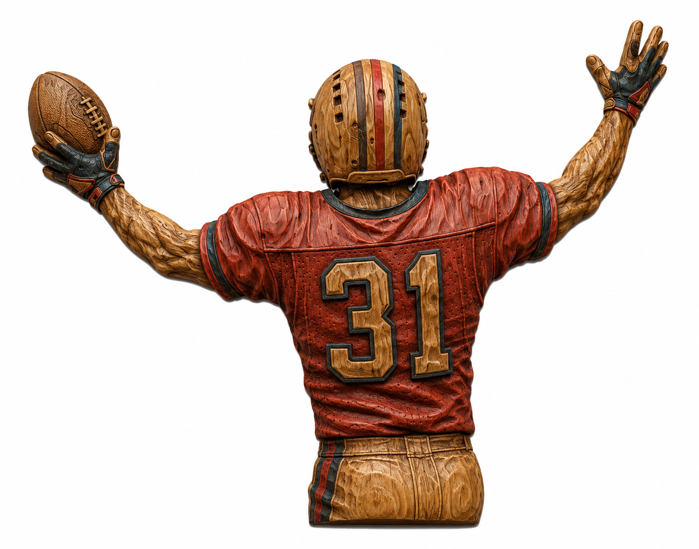 Football Player 3D STL File – CNC & 3D Print Ready