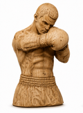 Boxer Fighting Stance 3D STL File – CNC & 3D Print Ready (Position 1)