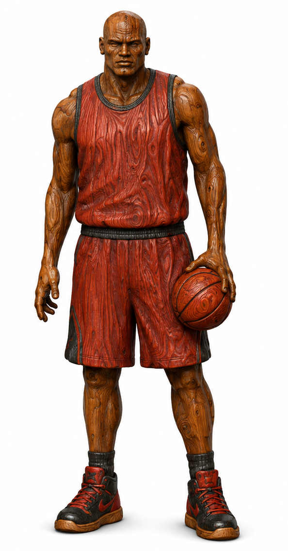 Basketball Player 3D STL File – CNC & 3D Print Ready