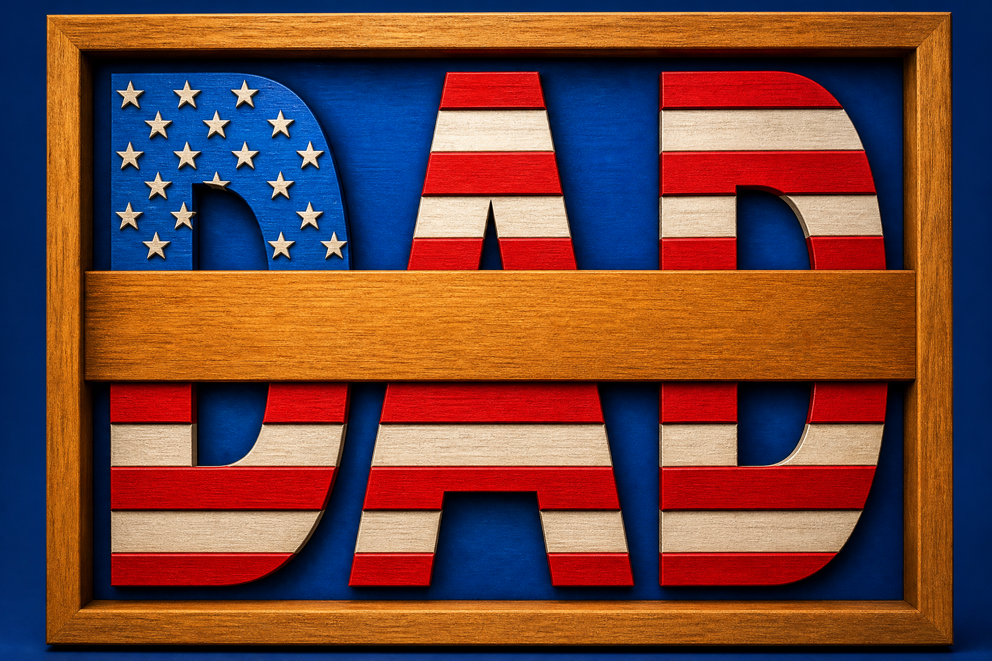 Father's Day Customizable Design Plaque – 3D STL CNC File 2 Stl Files