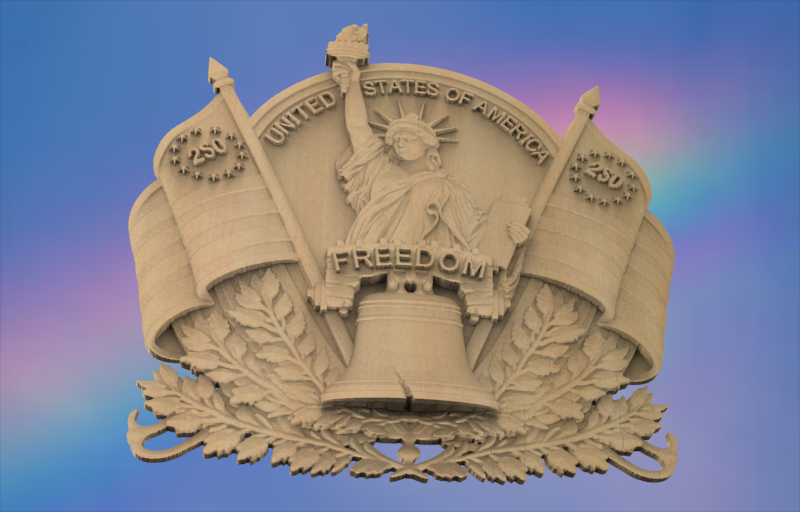 Custom 250th Anniversary Design - 2 Stls