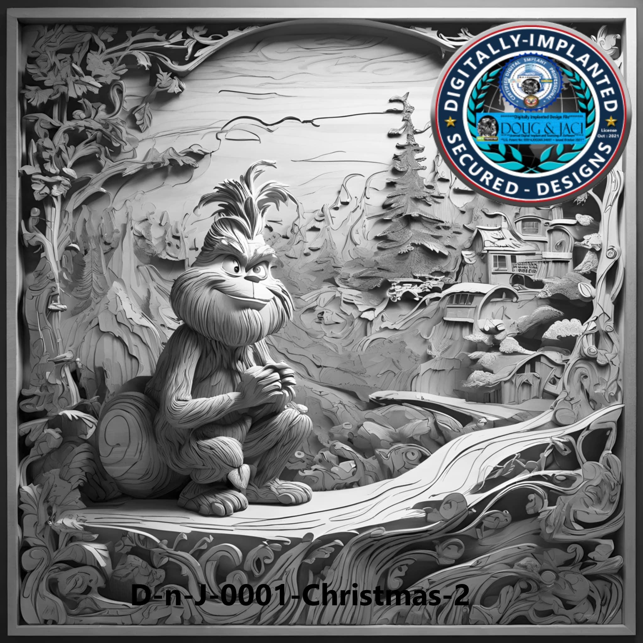 Christmas CNC Design – 3D STL Digital File