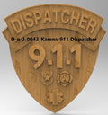 3d Stl Models, 2.5d, 3d, Stl/Dxf, CNC Model, Police, Law Enforcement, Emergency Dispatcher, First Responder