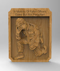 Fallen Officer Memorial – 3D STL CNC Digital File