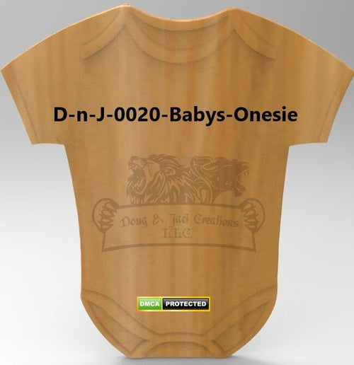 Baby Onesie – 2D SVG & STL CNC Digital File