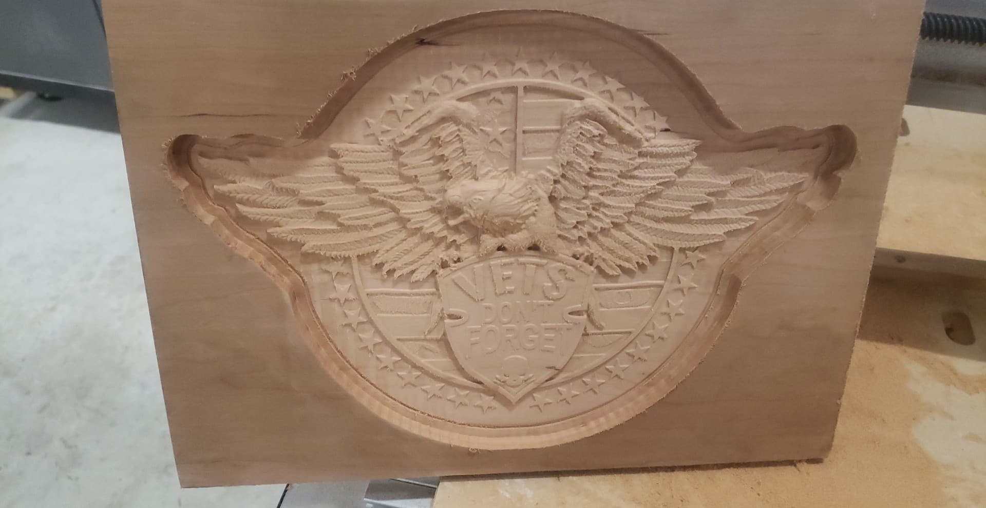 3d Stl Models, Model, Stl, CNC Model, Eagle, Vets, Don't, Forget, D-n-J-0008