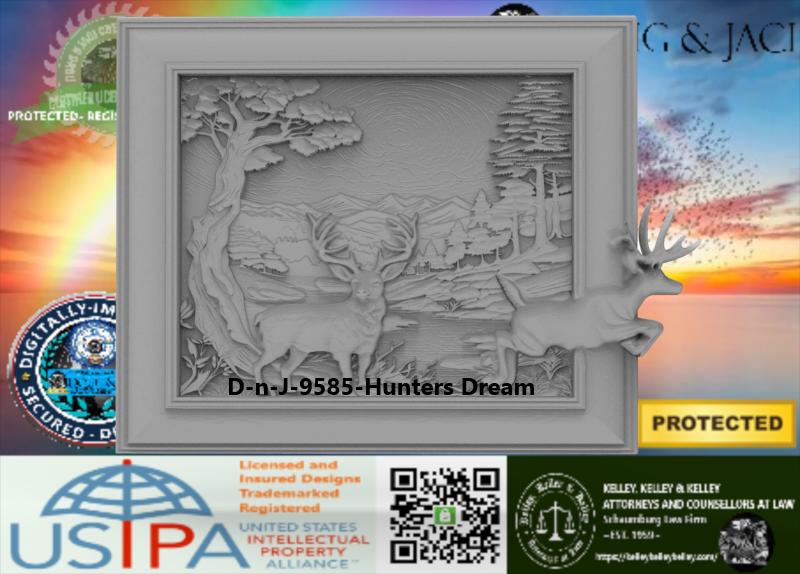 Hunter's Dream 3D STL File – CNC & 3D Print Ready