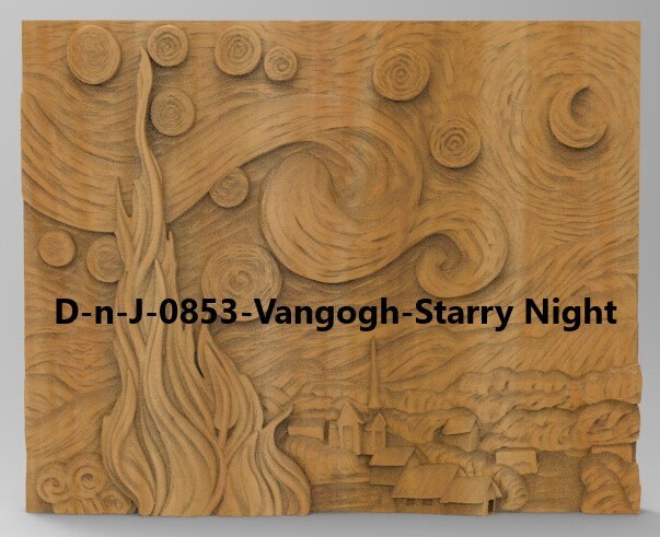 Van Gogh Starry Night – 3D STL CNC Digital File