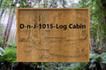 Log Cabin – 3D STL CNC Digital File (With & Without Frame)