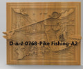 Pike Fishing Scene – 3D STL CNC Digital File